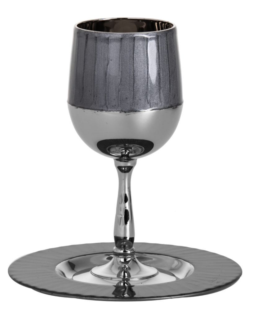 Modern Kiddush Cup & Tray Chabad Jewish Center Cape Coral